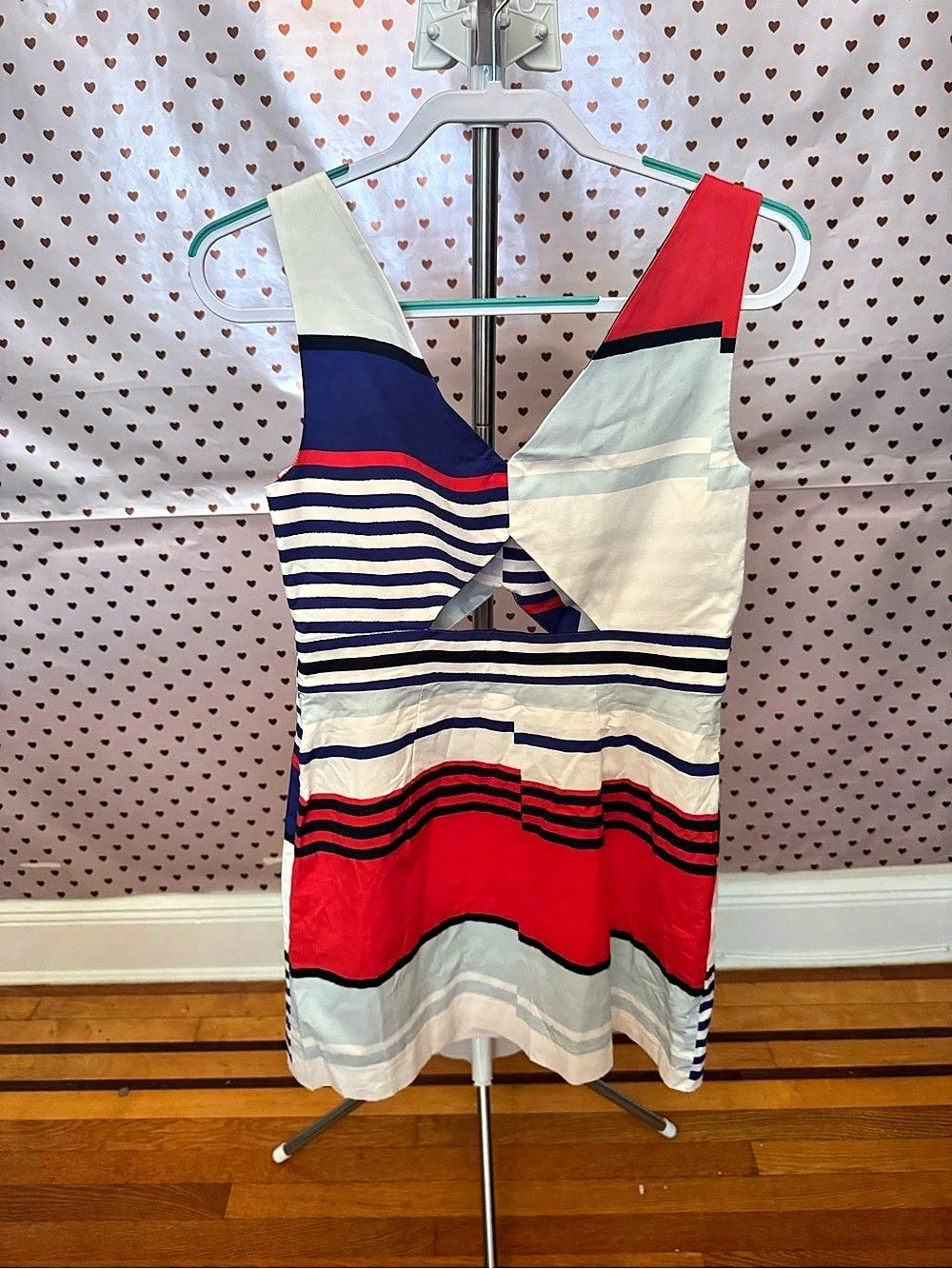 Milly Color Block Midi Dress Size 10 Like New